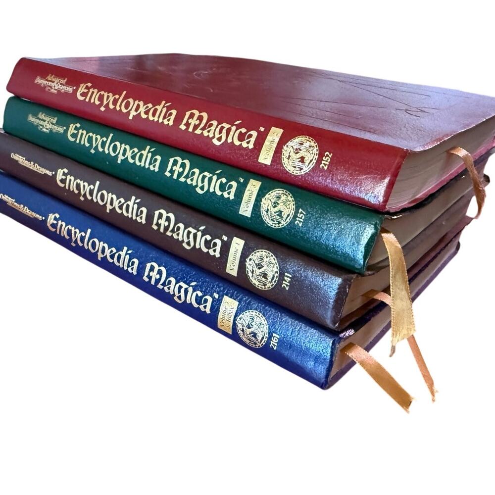 TSR AD&D 2nd Ed Encyclopedia Magica Vol 1-4 Complete Set Dungeons & Dragons Mix